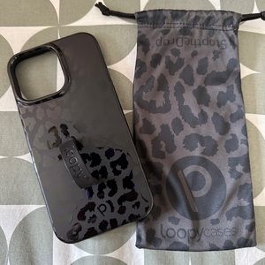 Loopy Case iPhone 14 Pro Max - Midnight Leopard - Righty